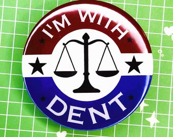 I'm With Harvey Dent 2" Button Badge