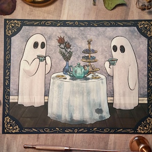 Ghost Tea Party 8.5x11 Art Print