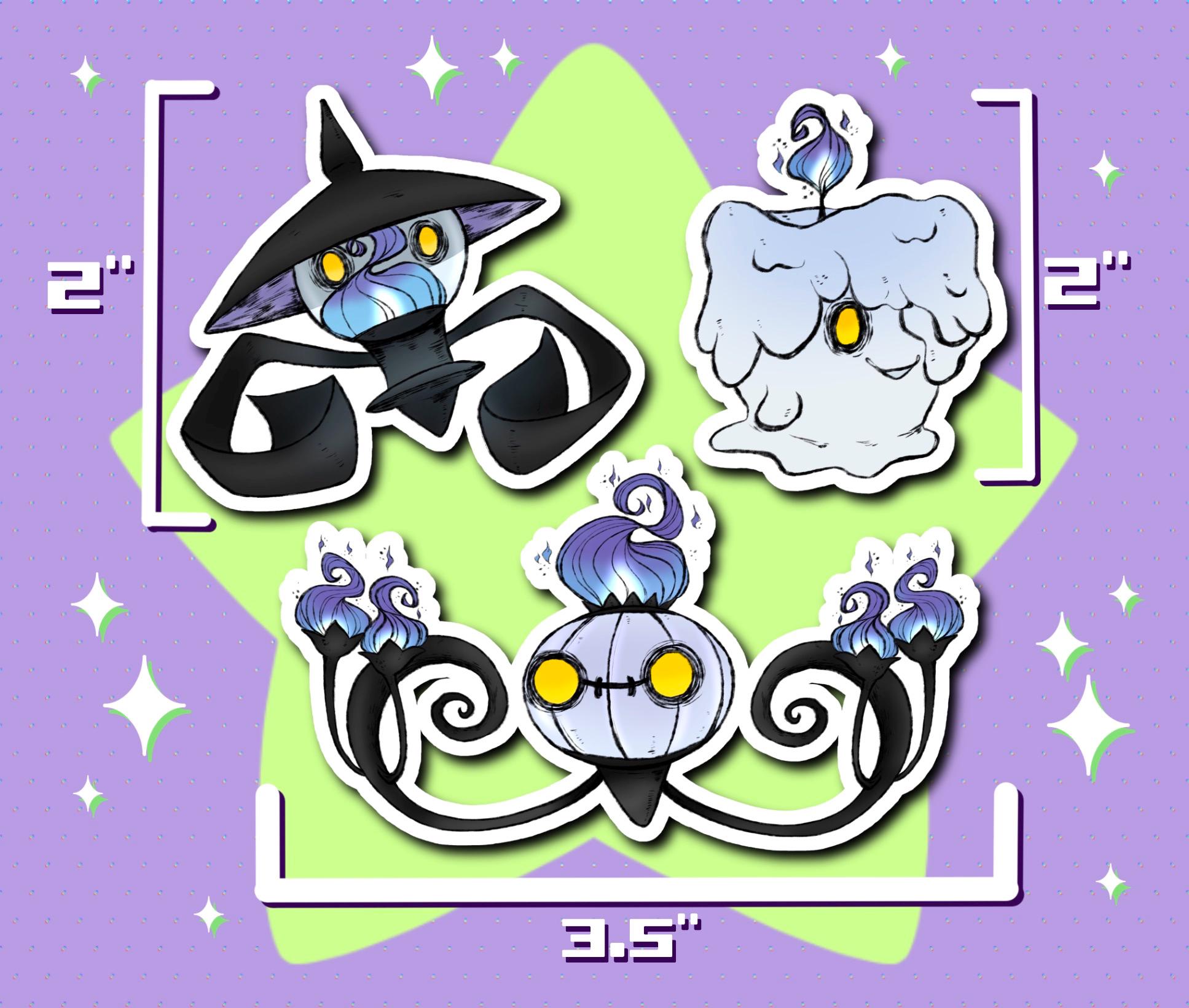 Litwick Evolution Sticker Pack - Etsy