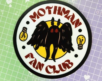 Mothman Fanclub 3" Sticker