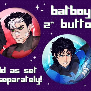 Batboys 2&quot; Button Badges