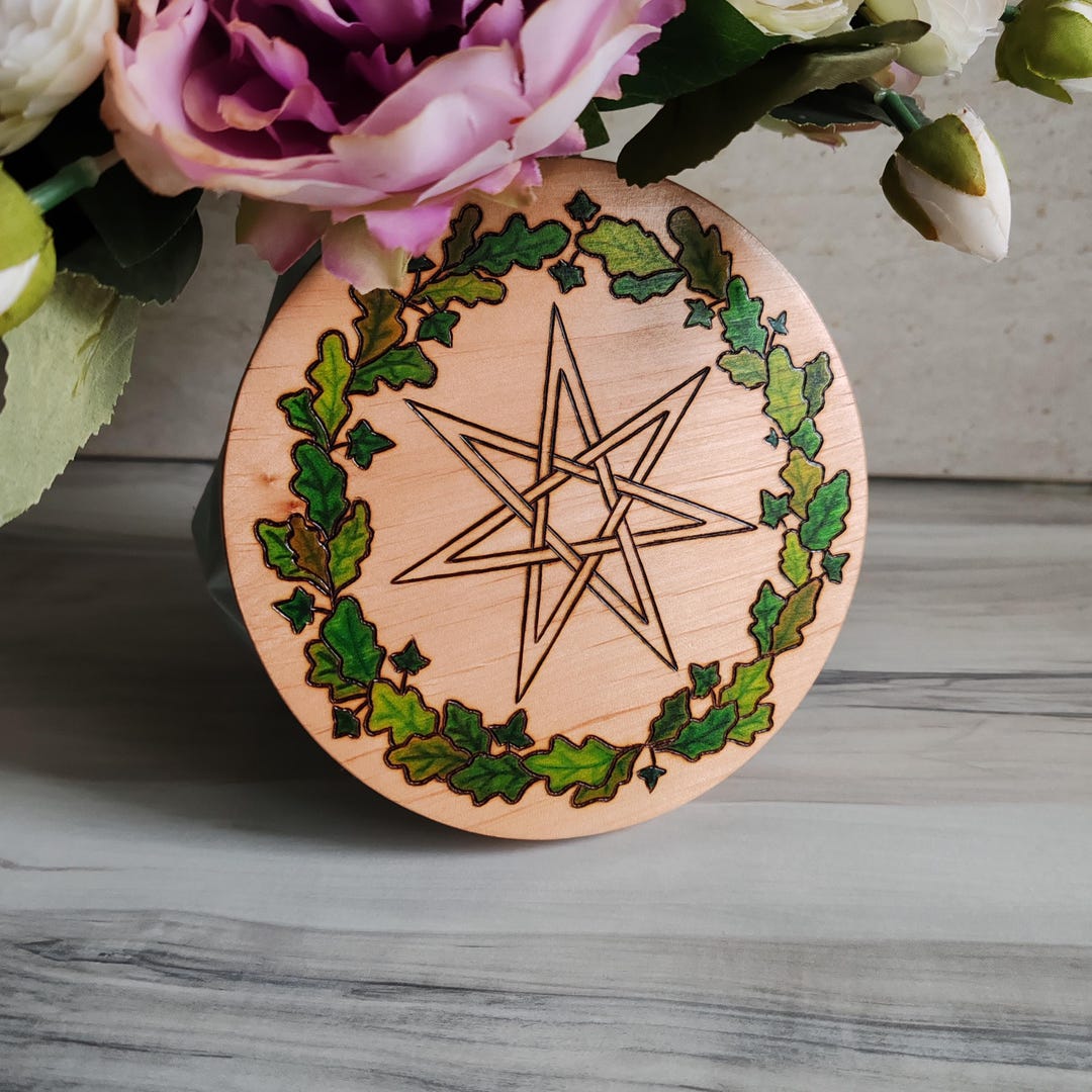 Wooden Faery / Elven Star Heptagram / Septagram Seven-pointed Star ...