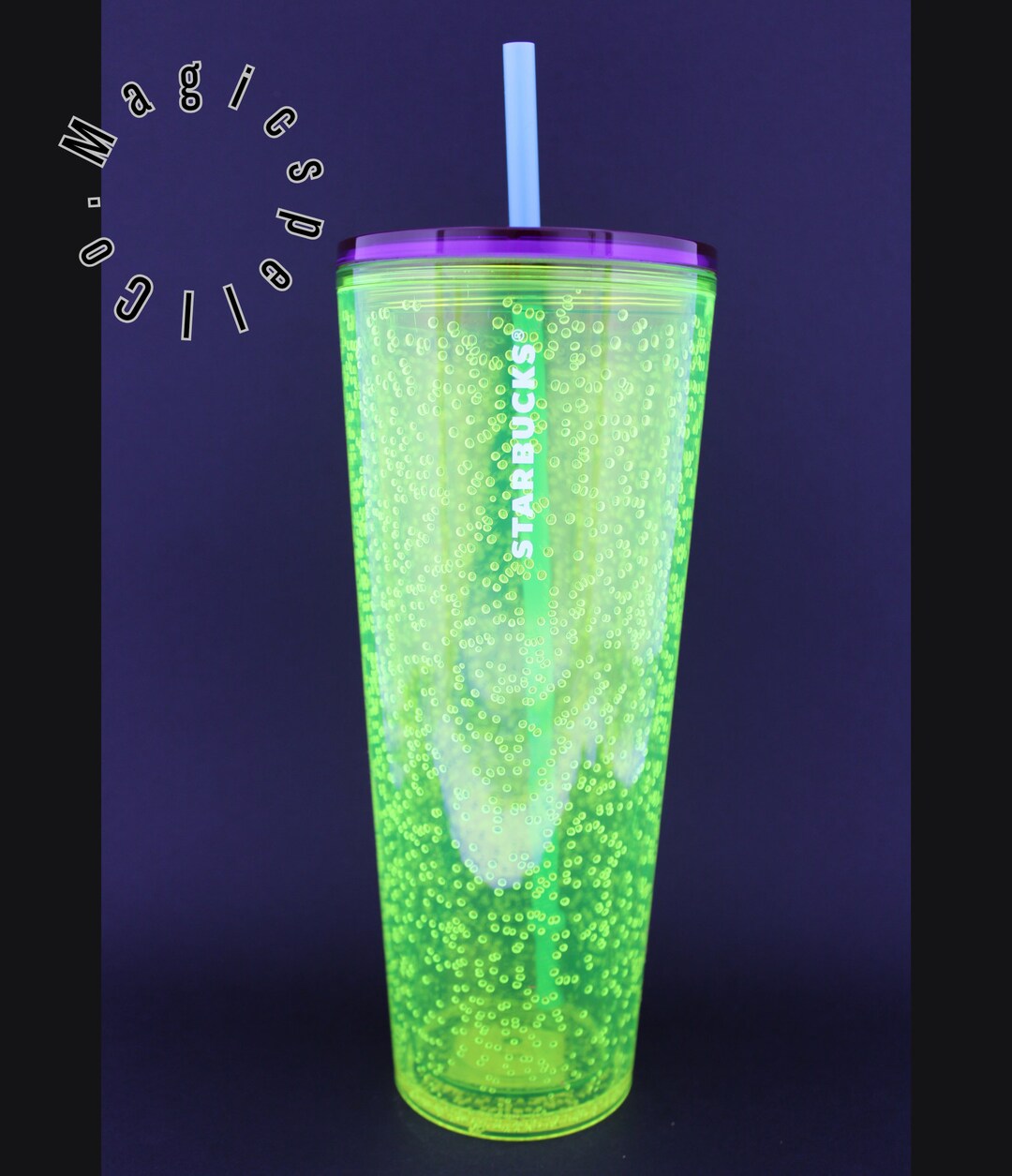Starbucks 2023 Tumbler Lime Green Bubble Neon Green Tumbler Cold Cup Etsy
