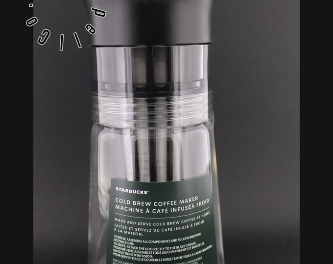 Starbucks New 2022 Cold Brew Coffee Brewer Maker Glass Pitcher 24 Oz Etsy