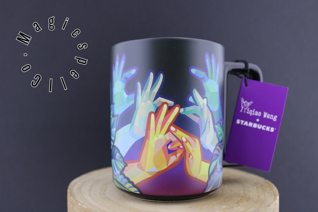 Starbucks Coffee Mug American Sign Language ASL Sign Hands Mug Etsy