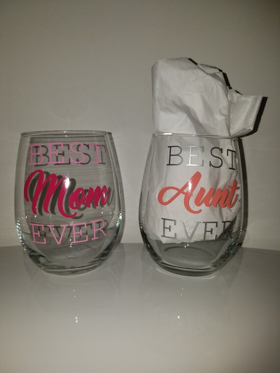 best aunt ever wine glass