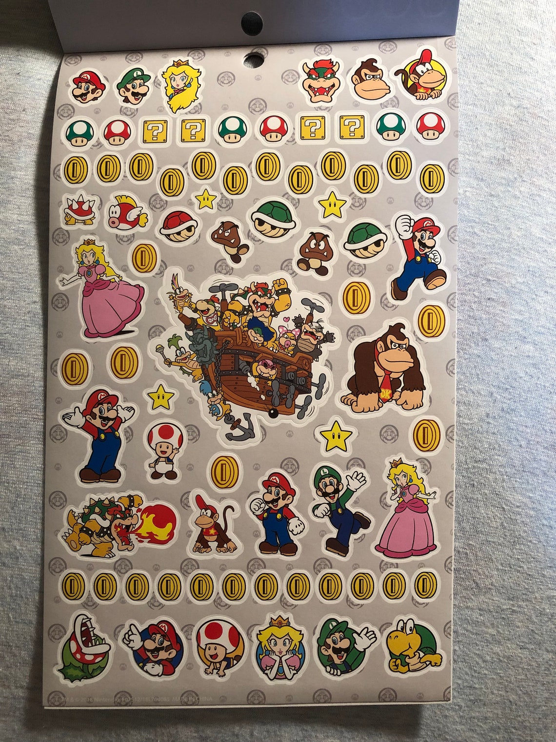 Super Mario and Friends Sticker Book | Etsy