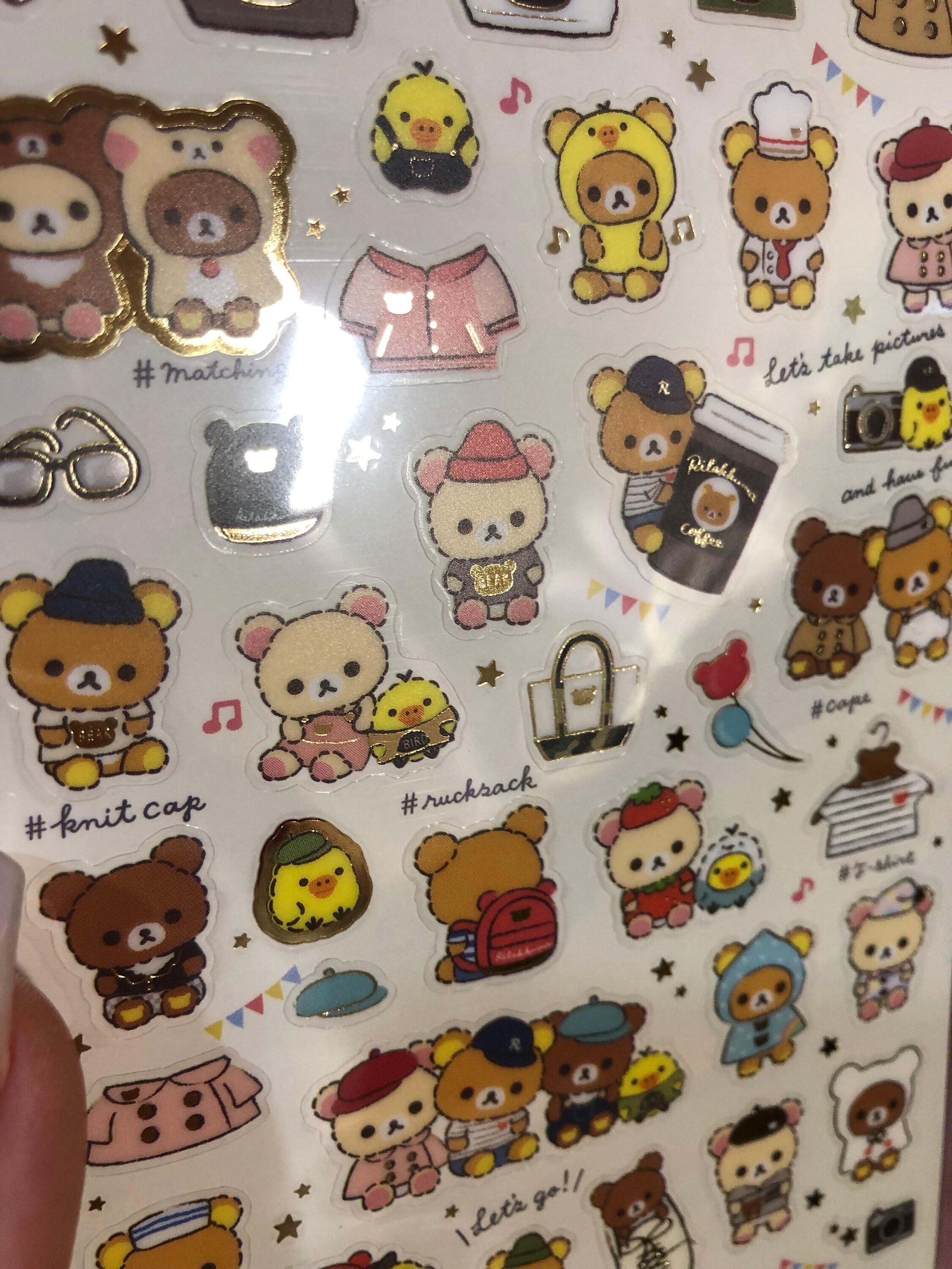 New Rilakkuma Sticker Sheet Etsy