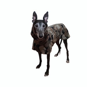 GREYHOUND coat with snood (Medium) Anti Pill camouflage fleece