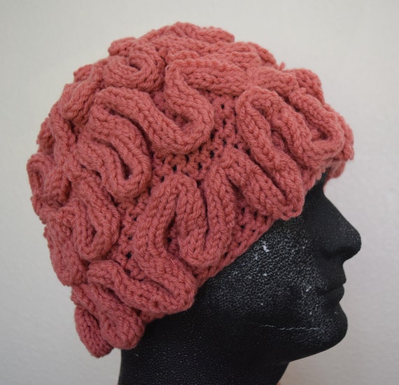 crochet brain hat