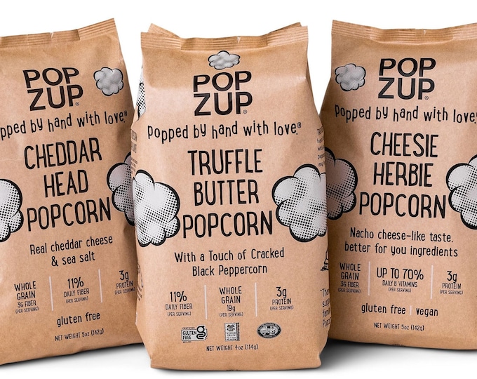 TRY THEM ALL Artisinal Popcorn- Handmade from Farm Fresh Ingredients