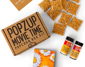 NEW Movie Time Popcorn Kit - makes both BUTTER & CHEDDAR Popcorn