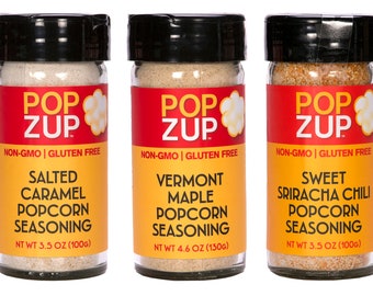 Popzup Spice Blends, Natural Popcorn Seasoning, Award Winning