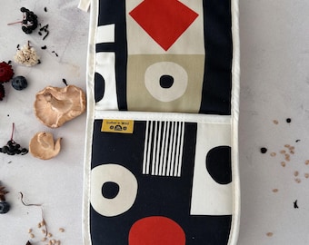 Oven Mitt, Modern Folk Art Kitchen Essential
