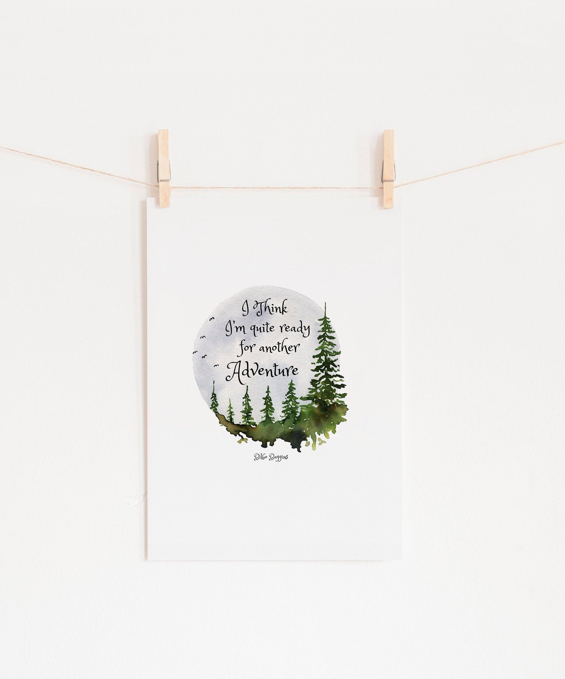 Prints Digital Prints The Hobbit Wall Art Lord of the Rings JRR Tolkien