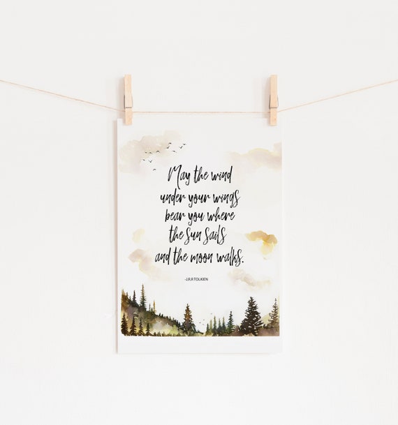 Jrr Tolkien Quote Lotr Lord Of The Rings Poster Tolkien Etsy