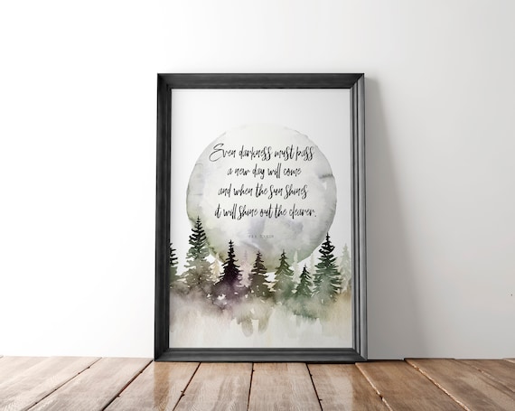 The Lord of the Rings - J.R.R. Tolkien, Opening Line Children's Literary  Quote Print. - Echo-Lit