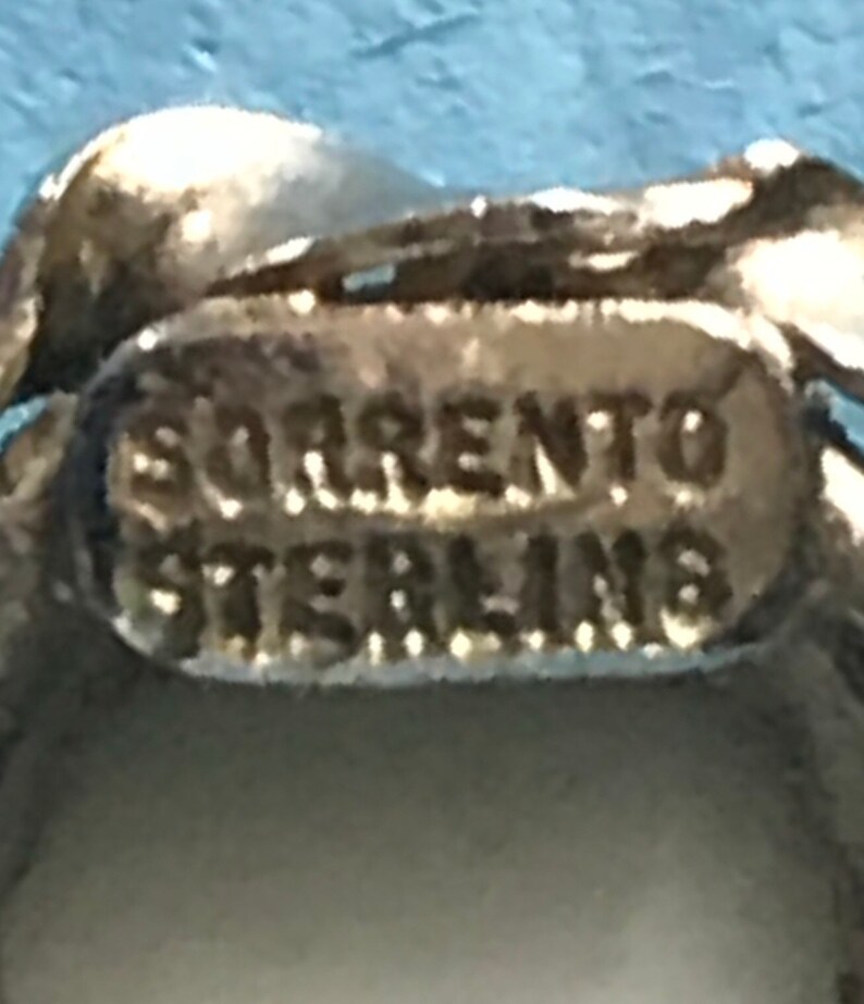 Beautiful Vintage Sorrento Sterling Cameo Creations Bracelet Pendant and Earring Sterling Silver Set