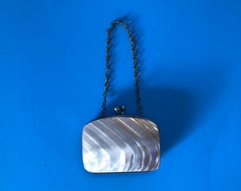 Antique Mother of Pearl Doll Purse