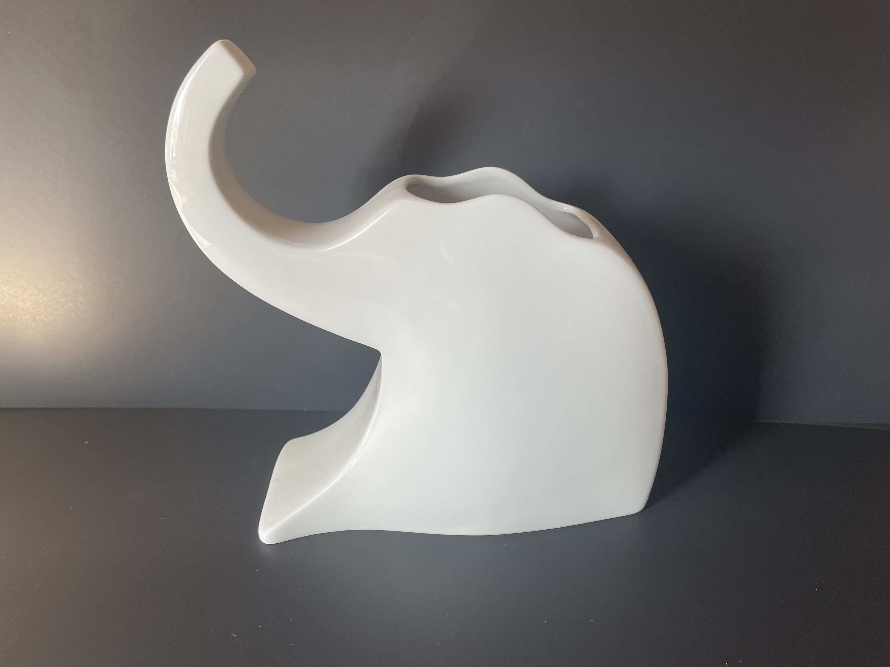 Rosenthal Porcelain Elephant Planter J Van Loom Studio Line Etsy