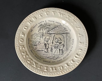 Antique ABC Plate