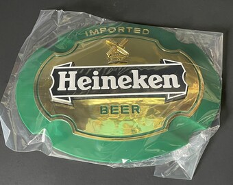 NOS Vintage Heineken Sign Barware