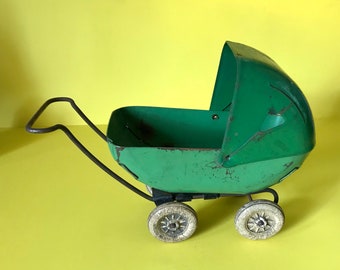 1910s Wyandotte Toys Metal Stroller Crib Pram