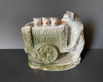 Antique Bear and the Whole Dam Family Figurine