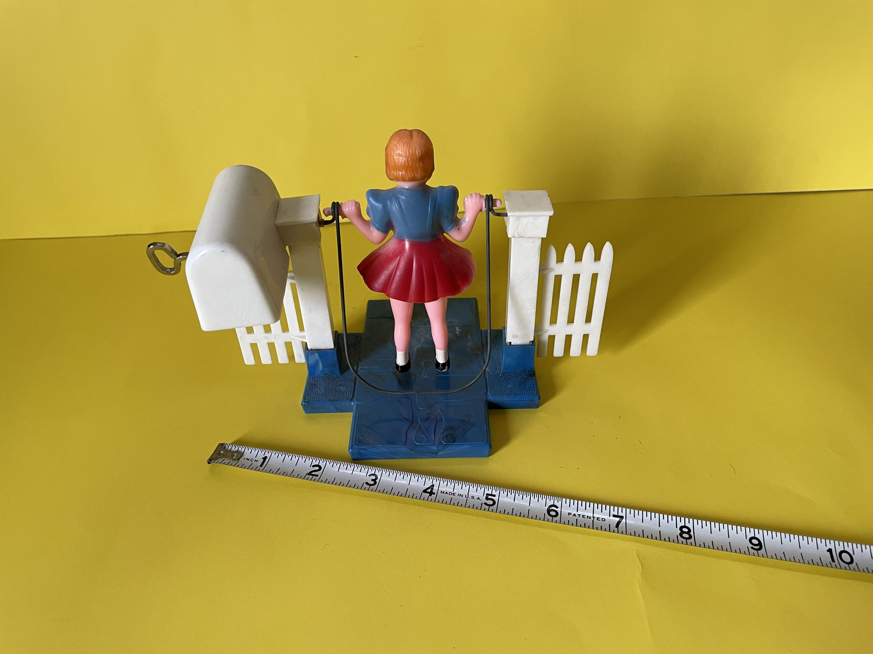 Vintage Plasco Rope Jumping Doll Girl Wind up Toy Etsy