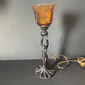 Cast Iron Figural Light Lamp