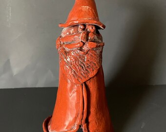 Redware Floating Wizard by Nadine Schmoyer Stahl Pottery