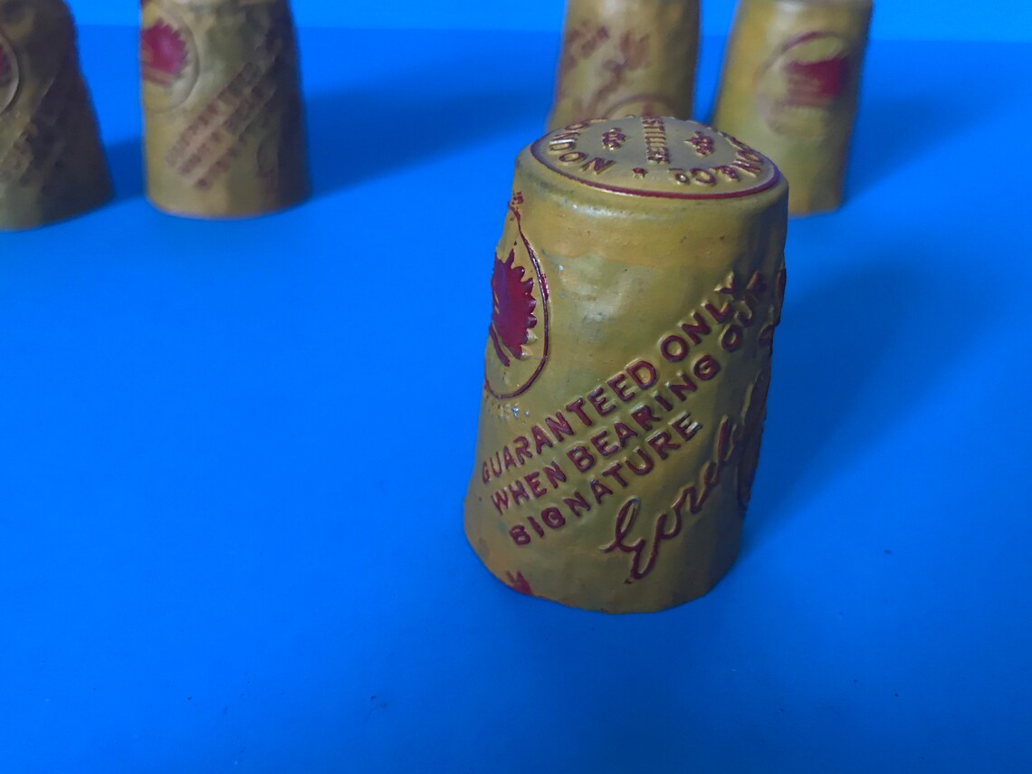 5 Antique Alu Capsules Seals for Gordon and Co Liquor Bottle | Etsy