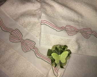 Bow Towels - towel set bow