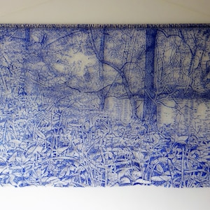 3D Pen Landscape Wall Art: Wensleydale Woodland Drawing