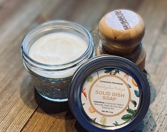 Solid Dish Soap | Eucalyptus Orange | Natural Soap | Ecofriendly Alternative | Cold Process Soap