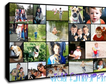 20"X30" Collage canvas, personalised canvas, family photos, personalised gift, personalised collage, with 20photos
