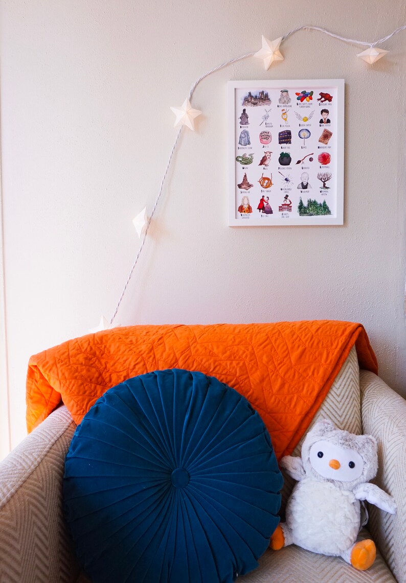 Harry Potter Nursery Alphabet Poster Harry Potter Baby Harry Etsy