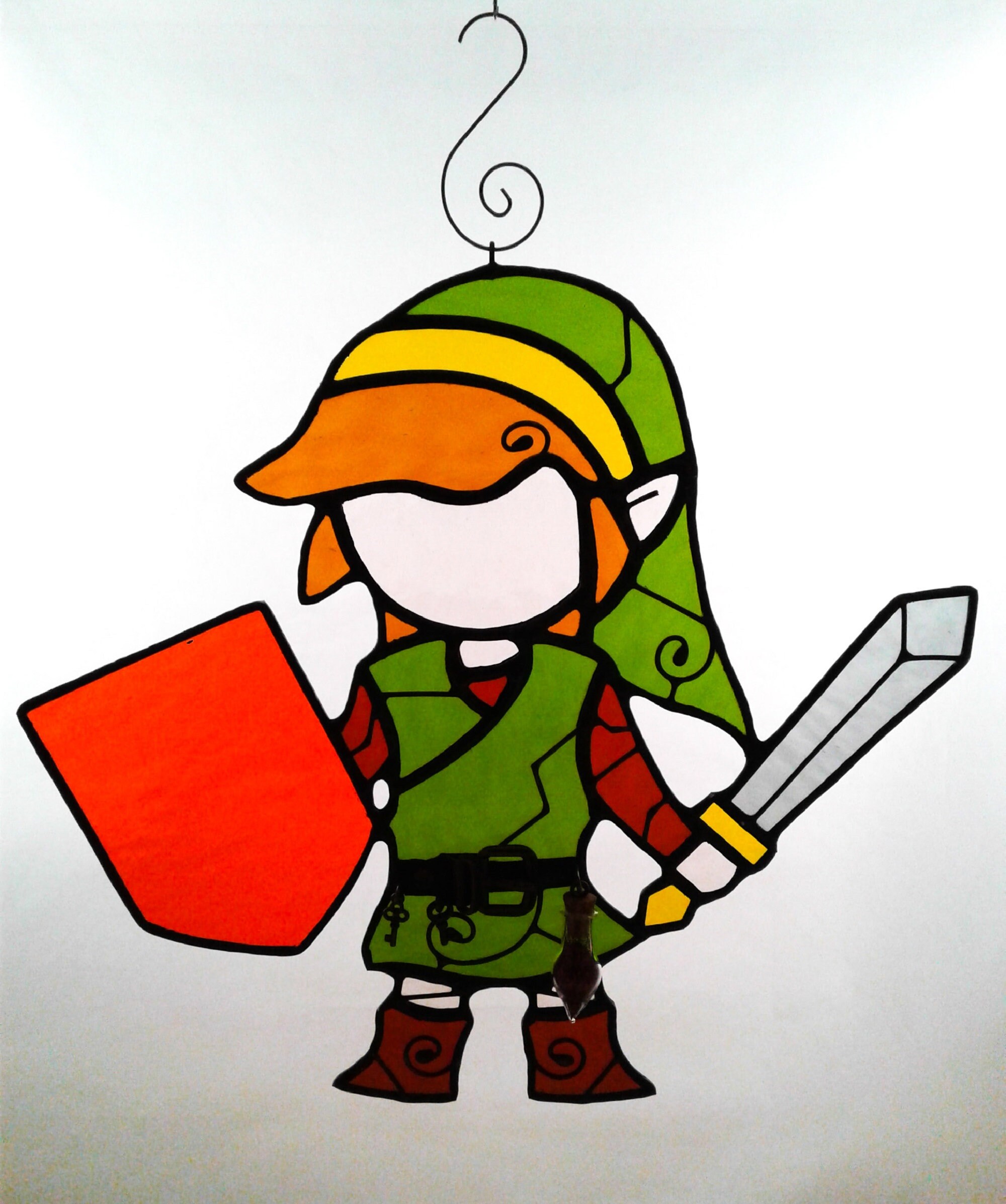Stained Glass Link the Legend of Zelda Etsy