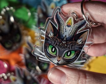 Bowphomet Keychain