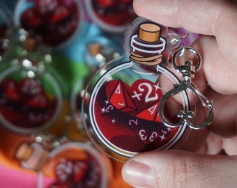 D&D Potion of Healing Die-cut Acrylic Charm