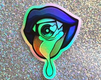 Eye Candy // Holographic Sticker