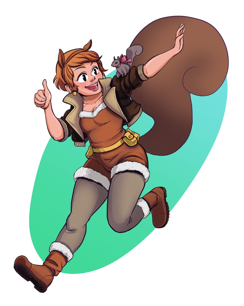 Squirrel Girl and Tippy-Toe Medium Print