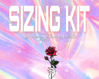 SIZING KIT- Press on nails sizing kit, glue on nails- luxury nails- gelx nails- fake nails
