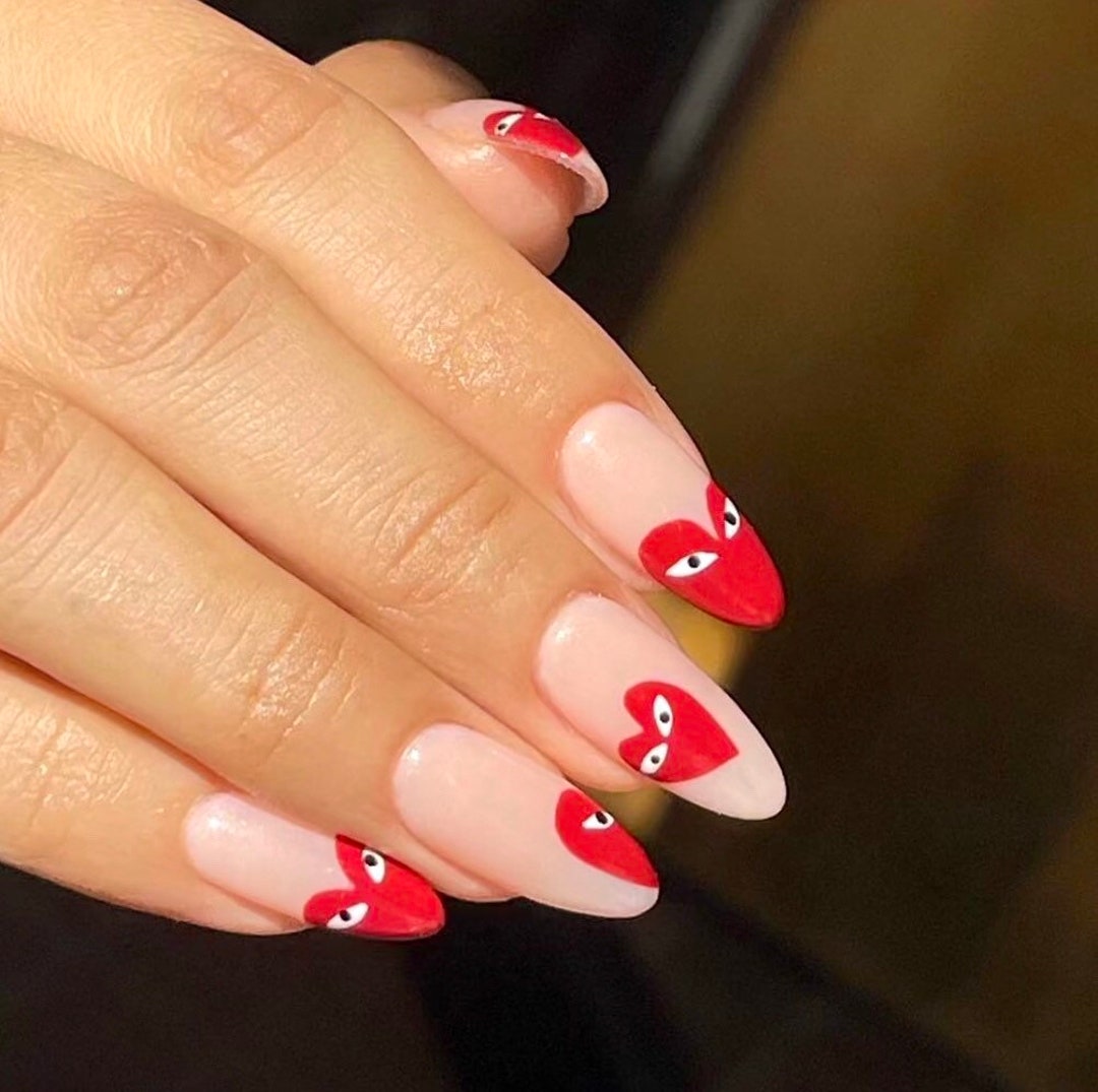 MADE U LOOK Press on Nails-heart Nail Art-gel Nails-gel X - Etsy MADE U LOOK Press on Nails-heart Nail Art-gel Nails-gel X - Etsy
