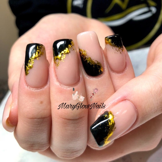 HUSTLE. - LV Press On Nails, Beauty & Personal Care, Hands & Nails on  Carousell