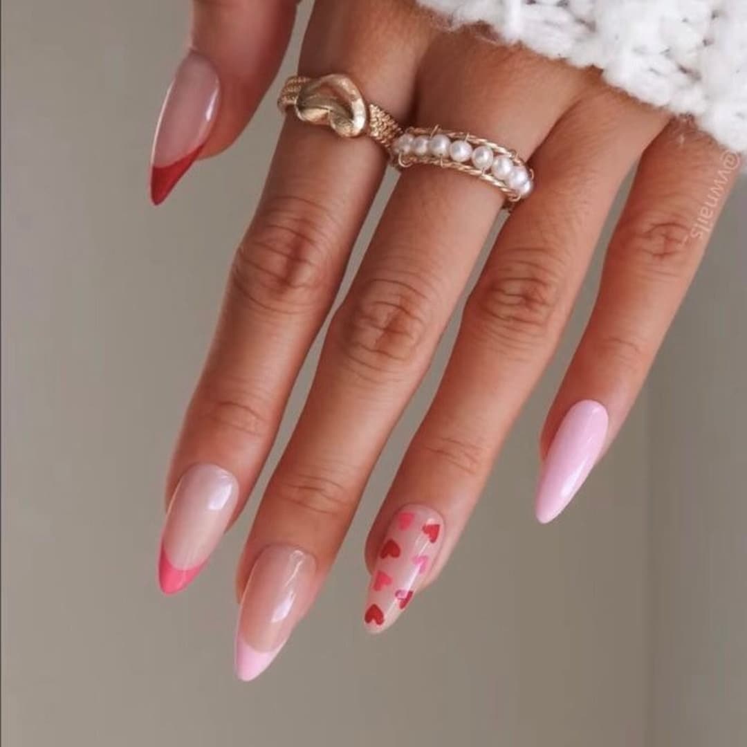 FOREVER Mine-love Nails-heart Nails-vday Nail Sets-valentines Day
