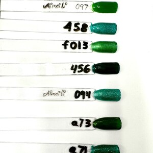 GREEN press on nails-green nails-long short nails- luxury nails-reusable nails-glue on nails set-one color nails glitter green nails
