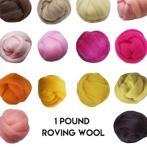 1 lb  100% Merino, Chunky Wool Roving,Arm Knitting chunky blankets, Wet Felting, Roving Wool, Chunky Yarn, Best Selling, Gift for Mom