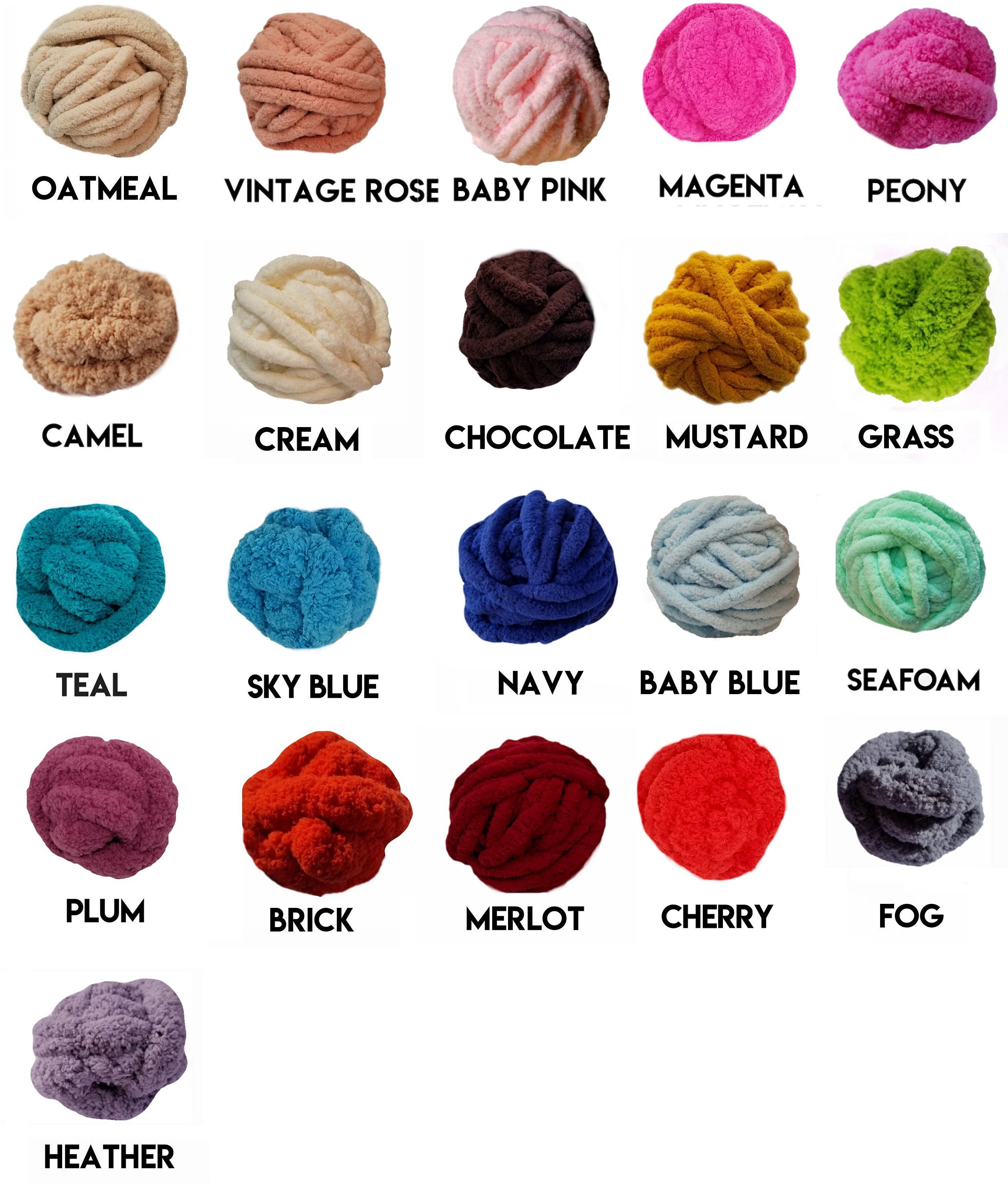 SALE on Vegan Yarn Chunky CHENILLE Yarn Makes the Softest Throws