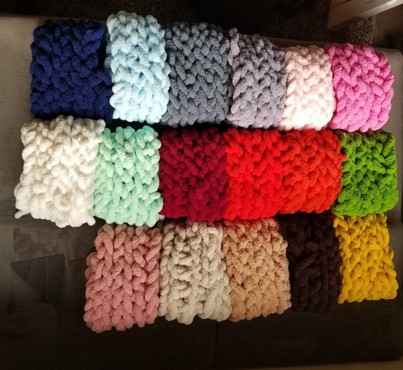 SALE on Vegan Yarn Chunky CHENILLE yarn makes the softest Etsy